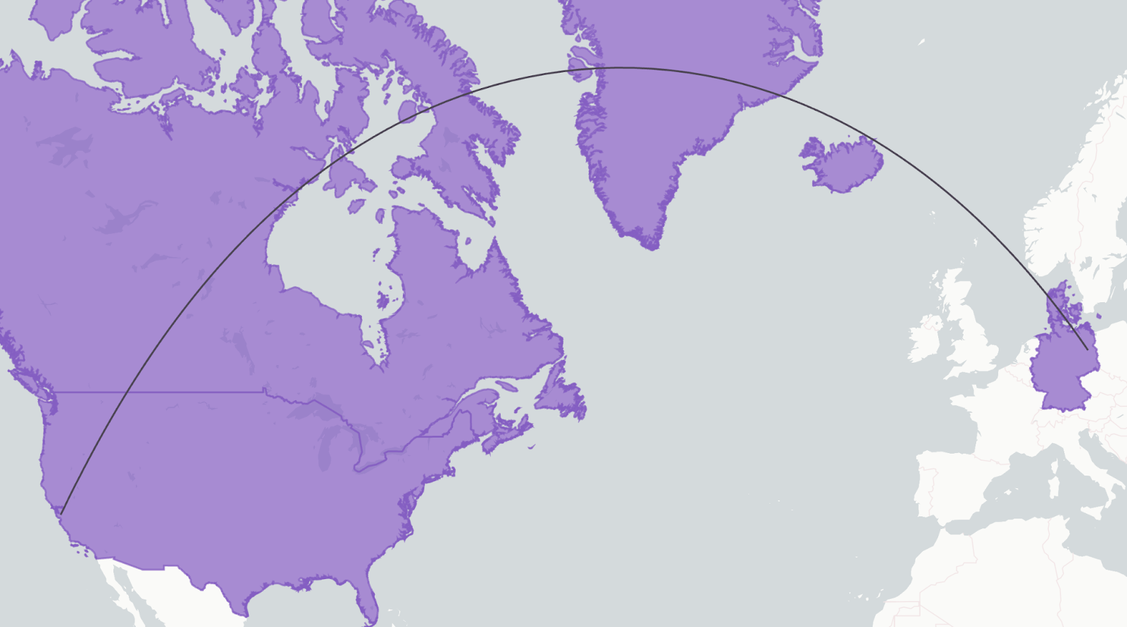 Countries intersecting when using GEOGRAPHY