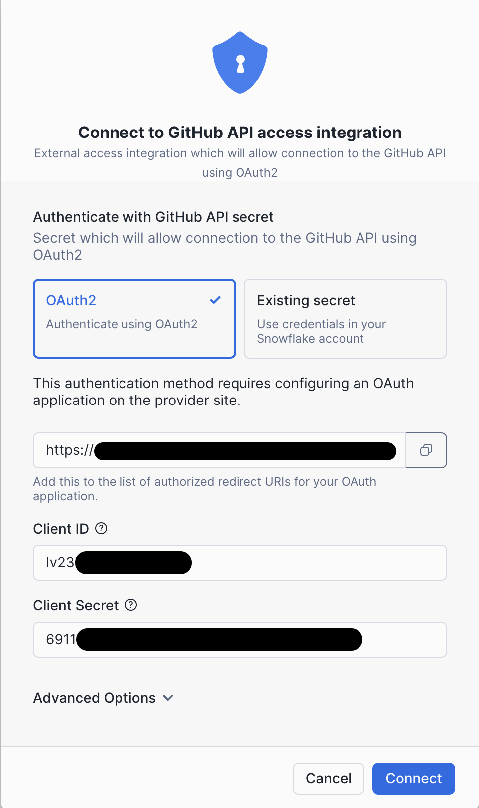 OAuth configuration