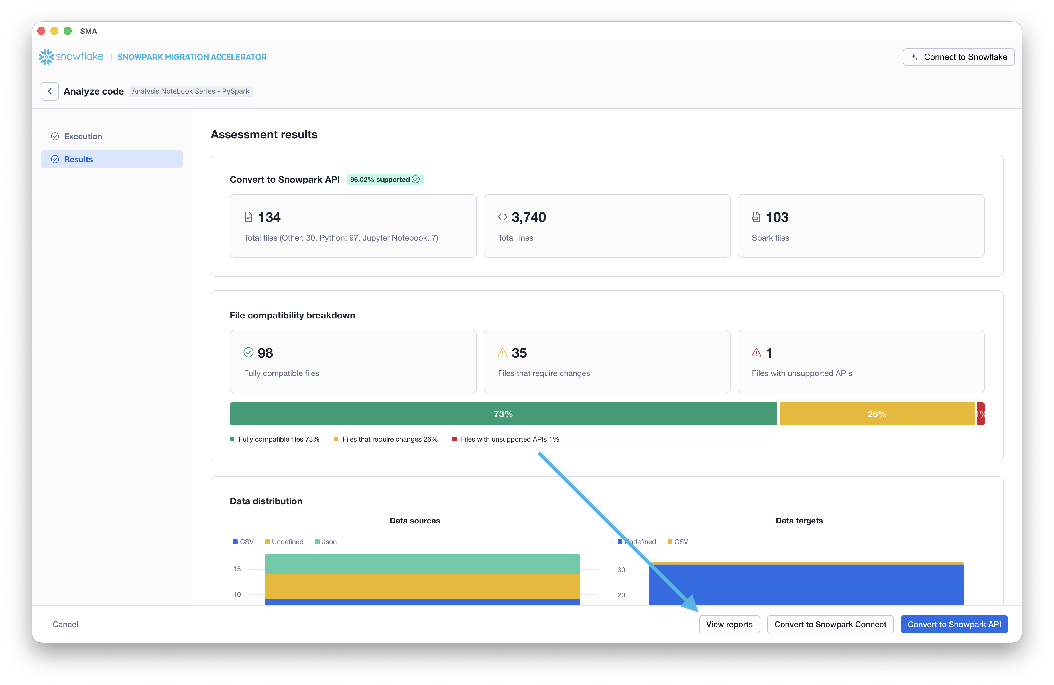 Berichte und den Berichtsordner anzeigen
