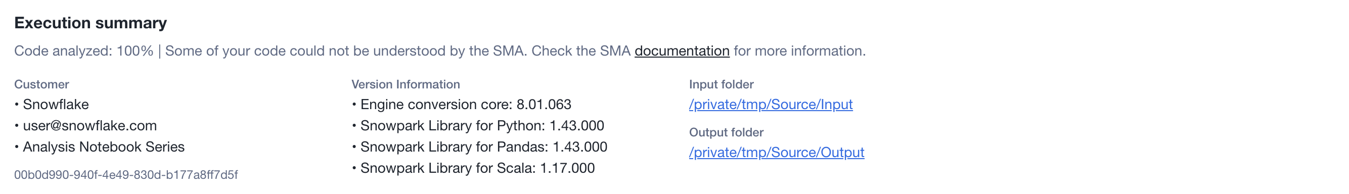 Assessment Execution Summary
