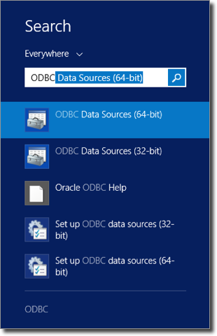 Configuring ODBC for Windows