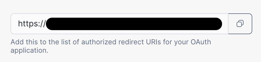 OAuth-Weiterleitungs-URL