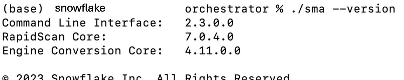 SMA-Versionsinformationen