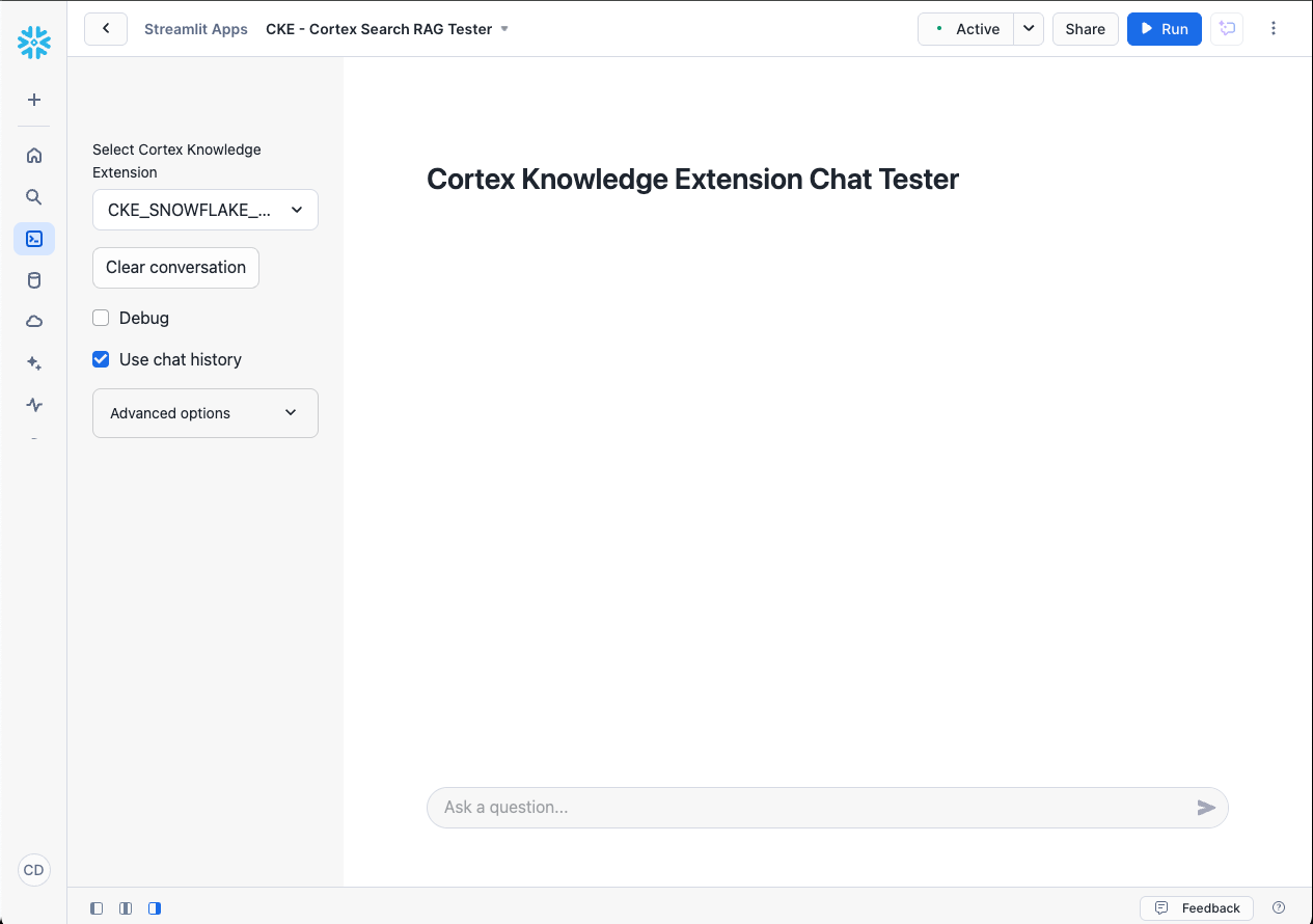A screenshot showing the "Ask a question" chat text box.