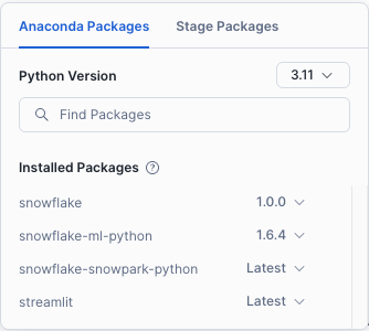 A screenshot showing the packages required to be installed in order to use CKE.