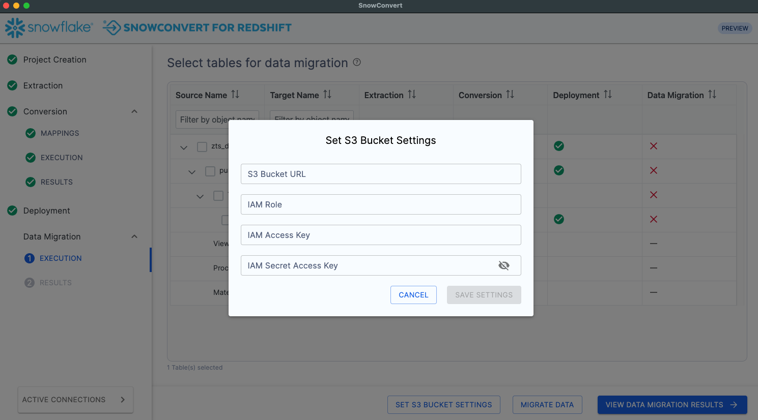 Project Creation Page