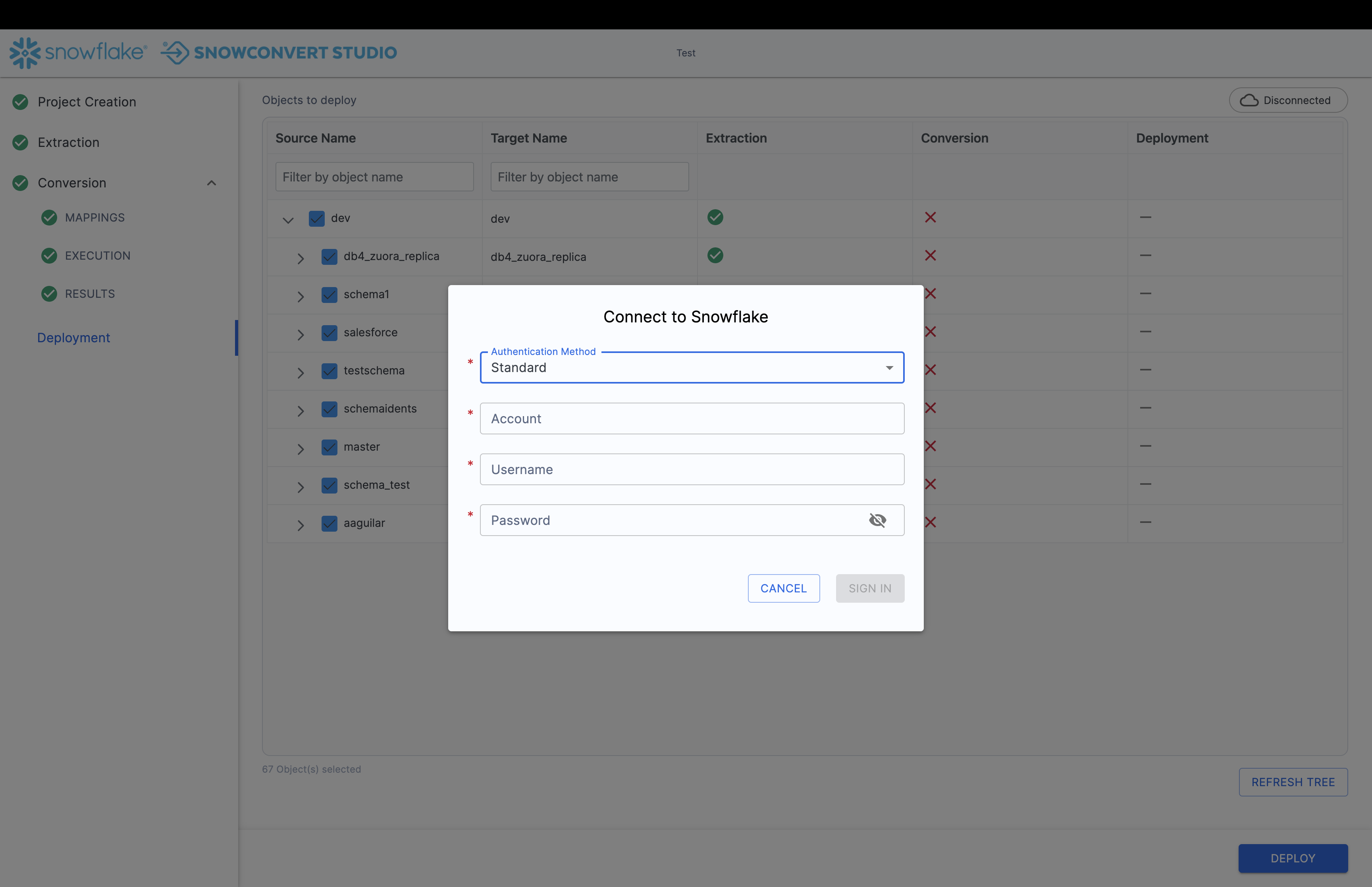 Authentification standard