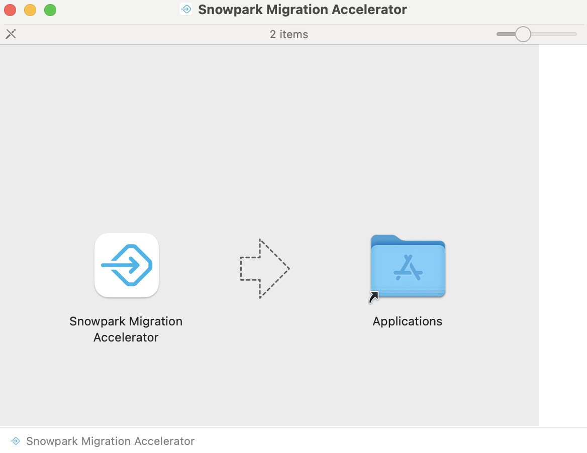 SMA vers le dossier Applications