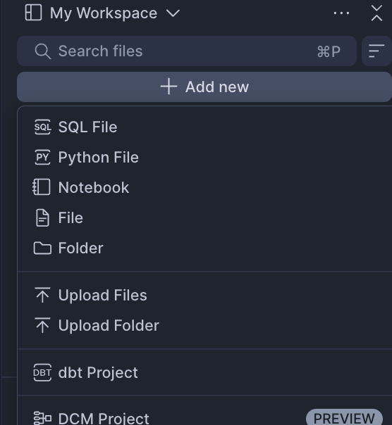 Chargement du pilote JDBC dans Snowflake Workspace Notebook