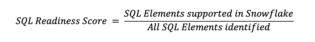 SQL レディネススコア計算