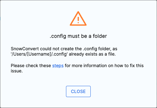 .configがフォルダーではなくファイルの場合に表示されるモーダル