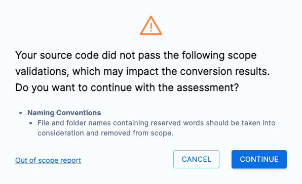 System Object Naming Validation Failed