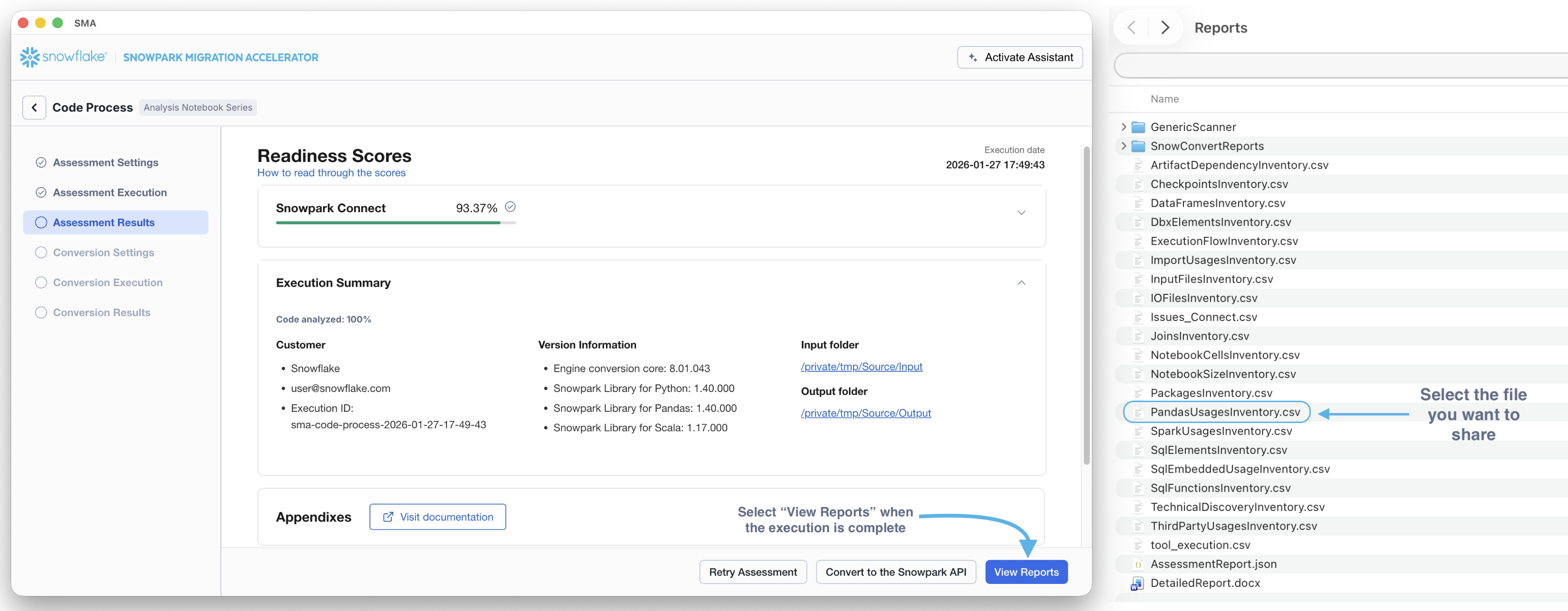Localizar um relatório específico