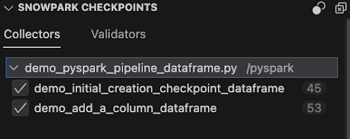 Alternar pontos de verificação