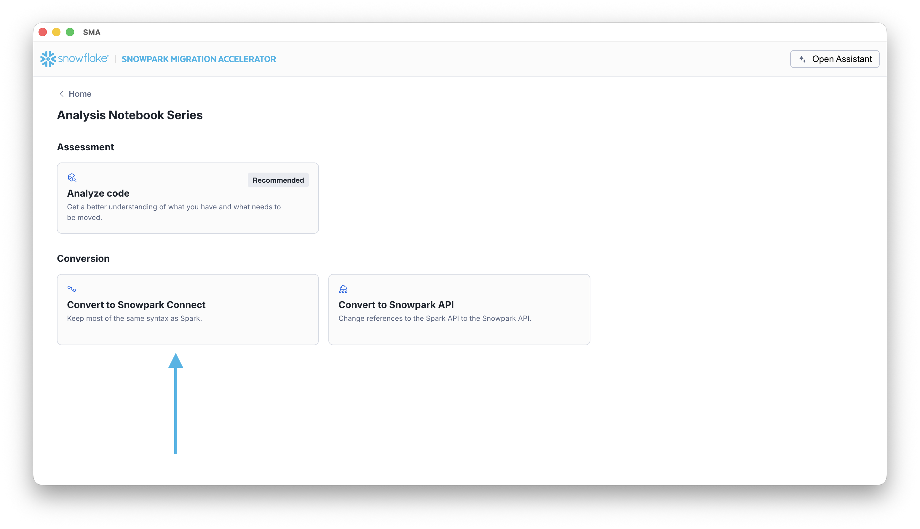 Executing SCOS Conversion