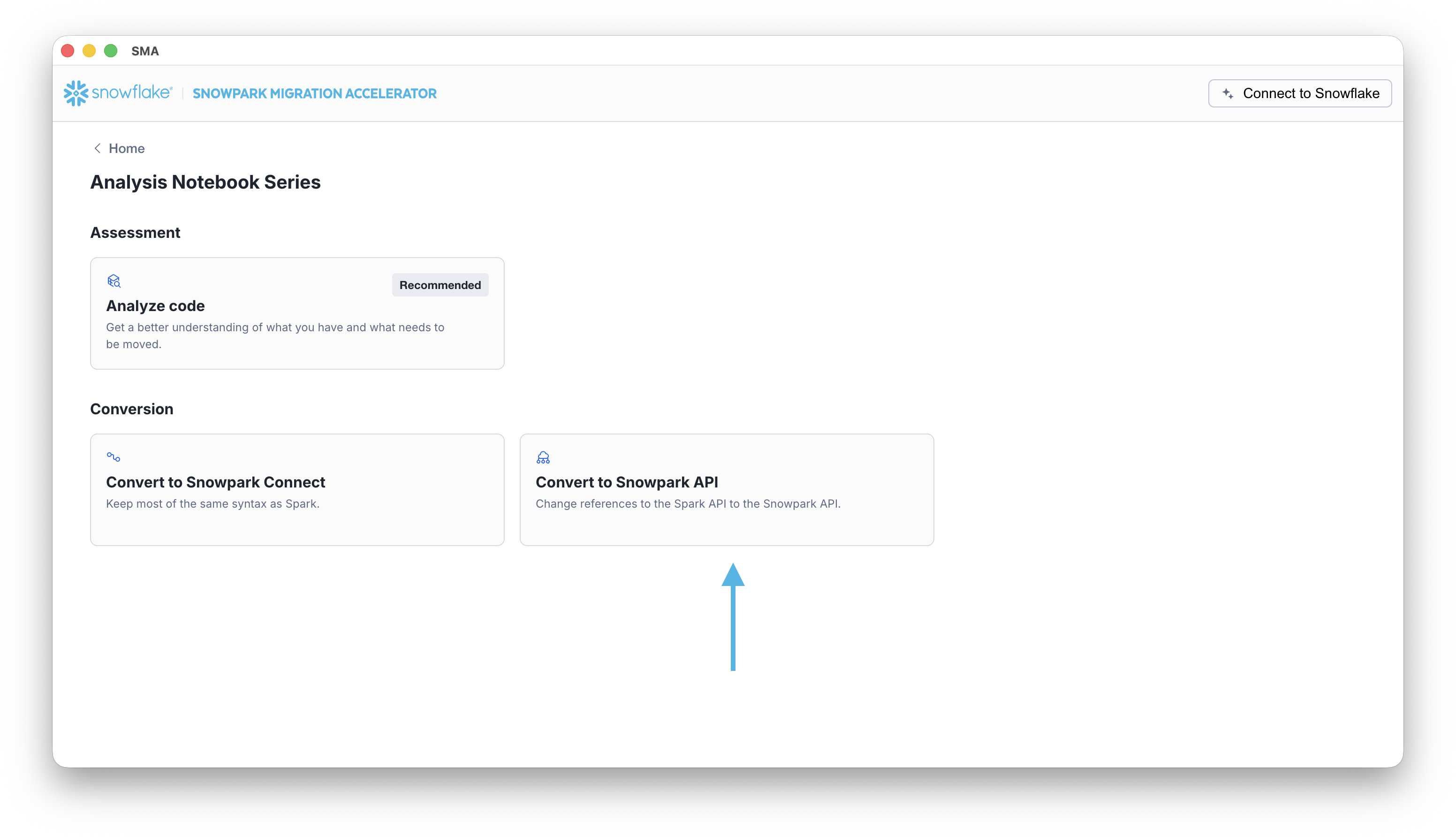 Snowpark API Conversion process