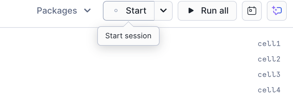 Start button