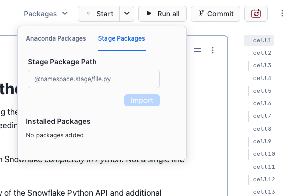 Package selector.